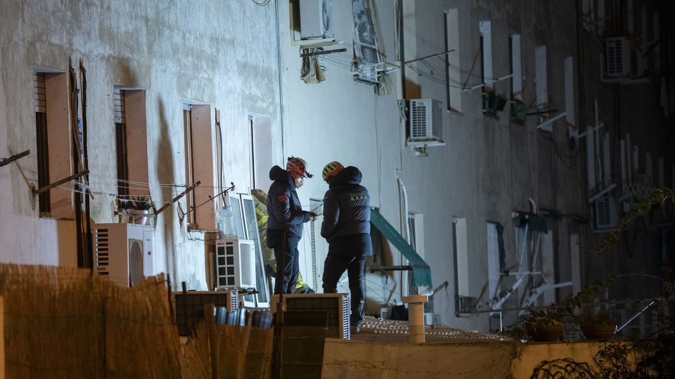 Foto: El edificio que se derrumbó en Badalona. (Europa Press/Lorena Sopêna)