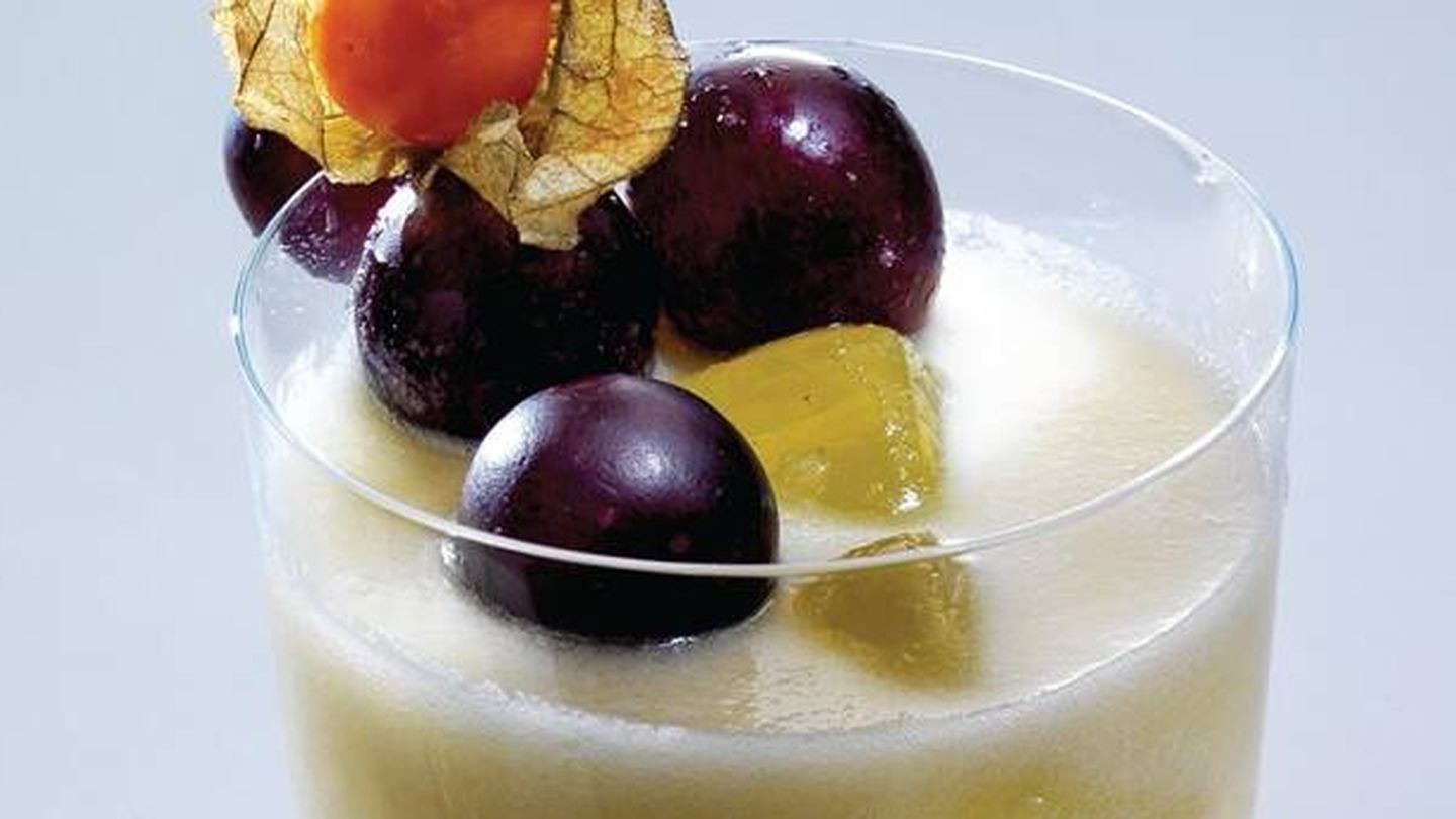 Smoothie de uvas moradas con leche de coco y miel de romero. (APTC)