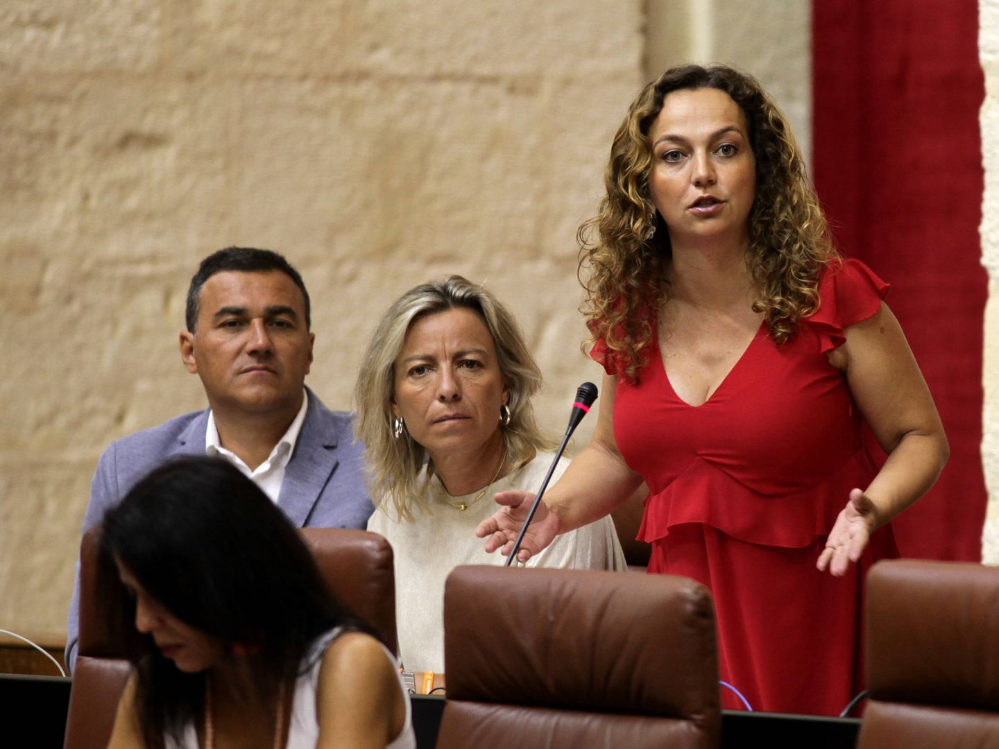 Marta Escrivá, en el Parlamento de Andalucía. (Parlamento de Andalucía)