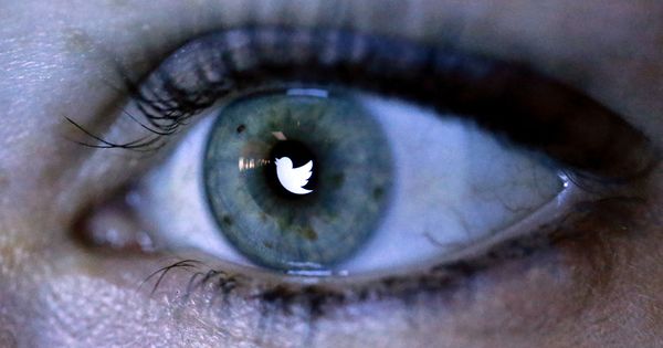 Foto: Ilustración con el logo de Twitter reflejado en un ojo. (Reuters)