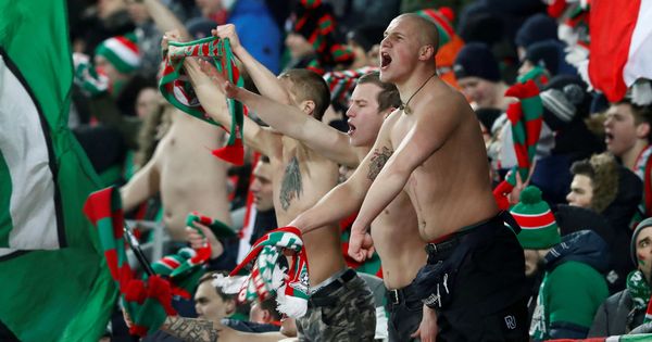 Foto: Imagen de aficionados del Lokomotiv de Moscú. (Reuters)