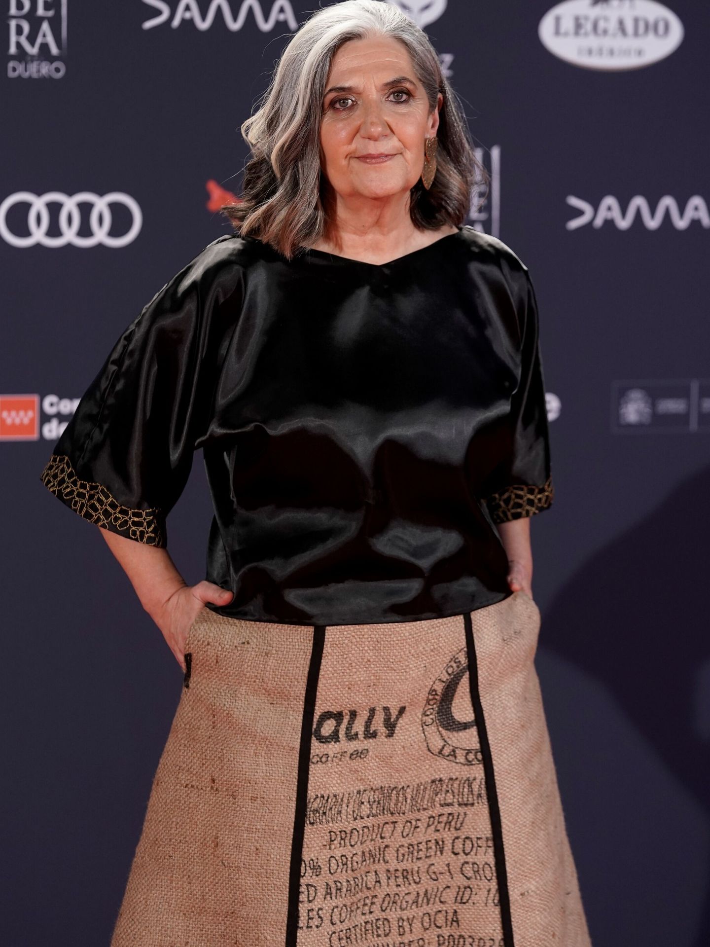 Ane Gabarain, en la pasada alfombra de los Premios Feroz. (Europa Press/A. Pérez Meca)