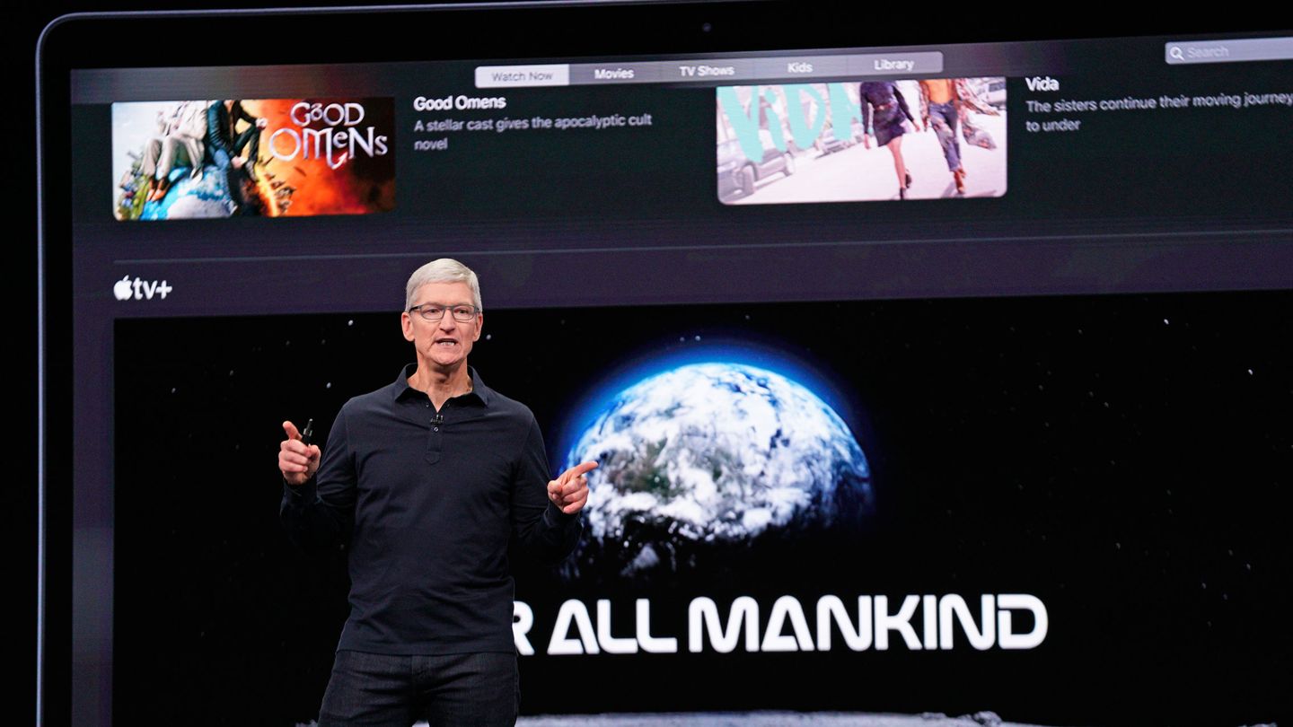 El CEO de Apple, Tim Cook, en la última presentación de la compañía. (Reuters)