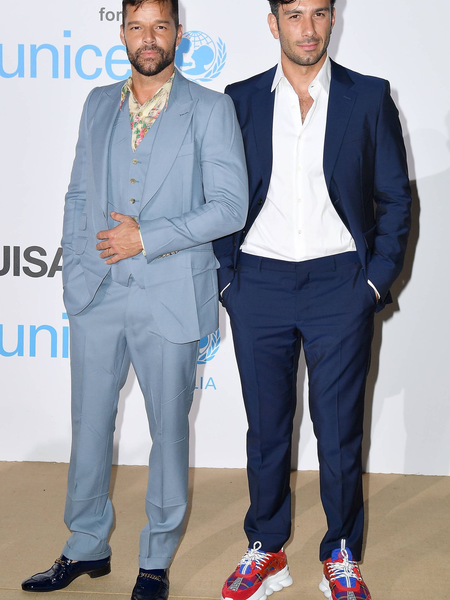 Ricky Martin y Jwan Yosef posaban en el photocall (Getty)