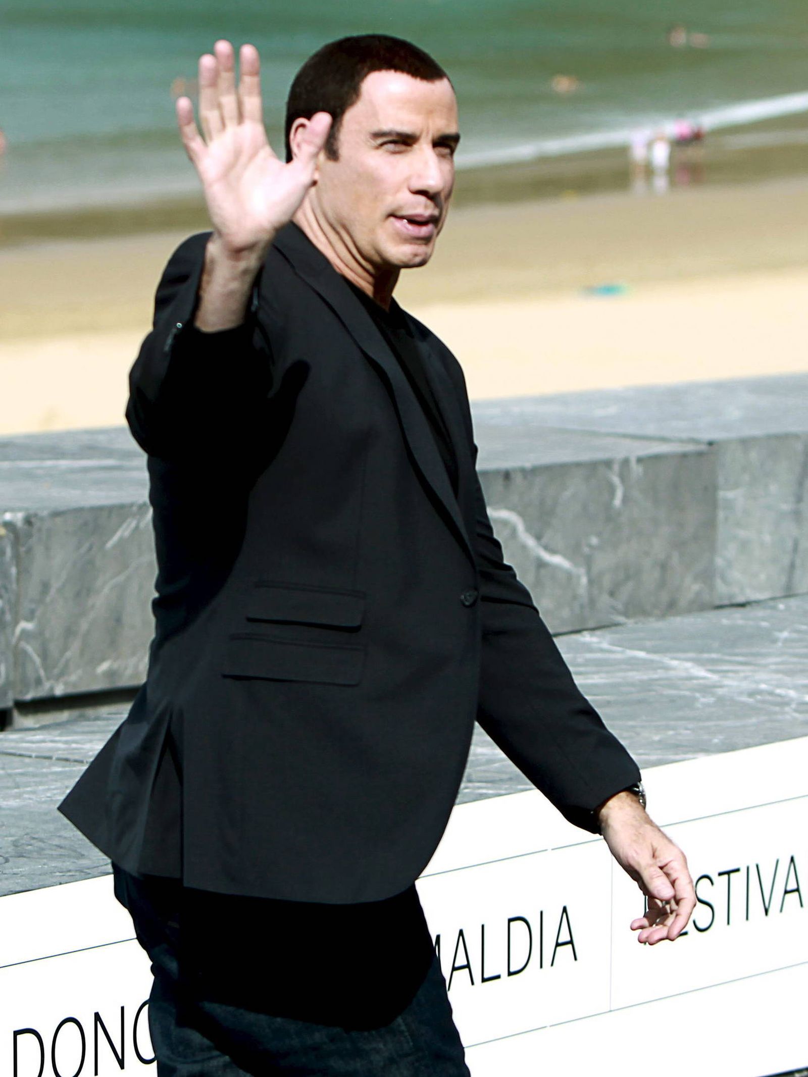 John Travolta en el Festival Internacional de Cine de San Sebastián. (EFE/Juan Herrero)