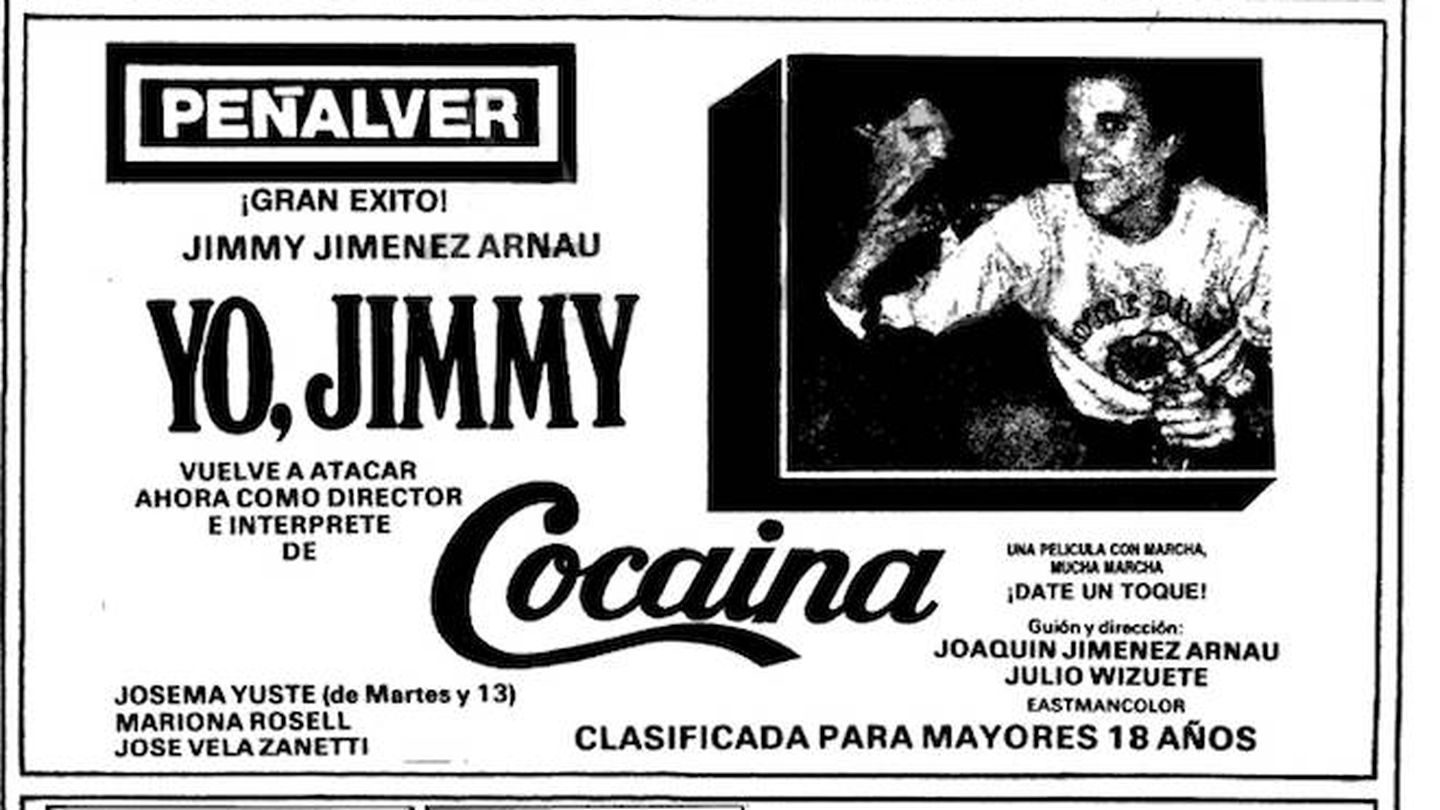 Anuncio de 'Cocaína', de Jimmy Giménez-Arnau.