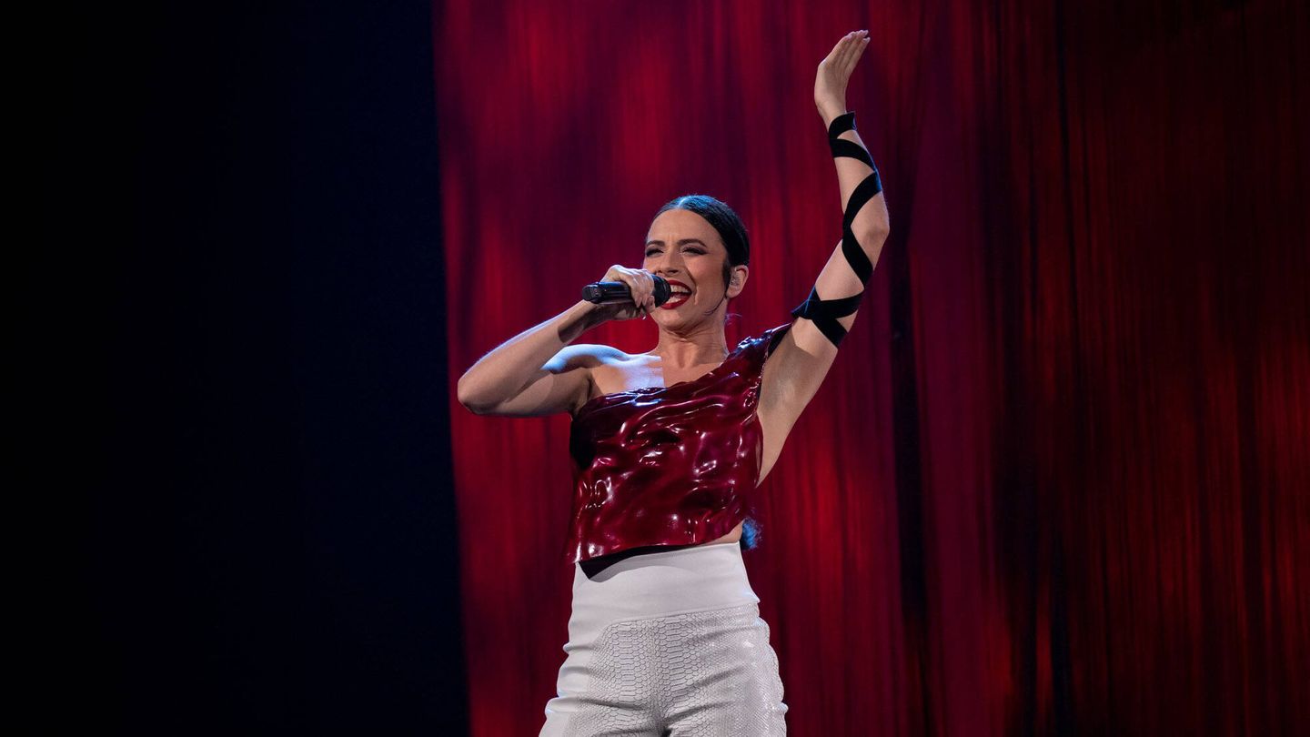 Blanca Paloma, surante su segundo ensayo en Eurovisión 2023. (RTVE)