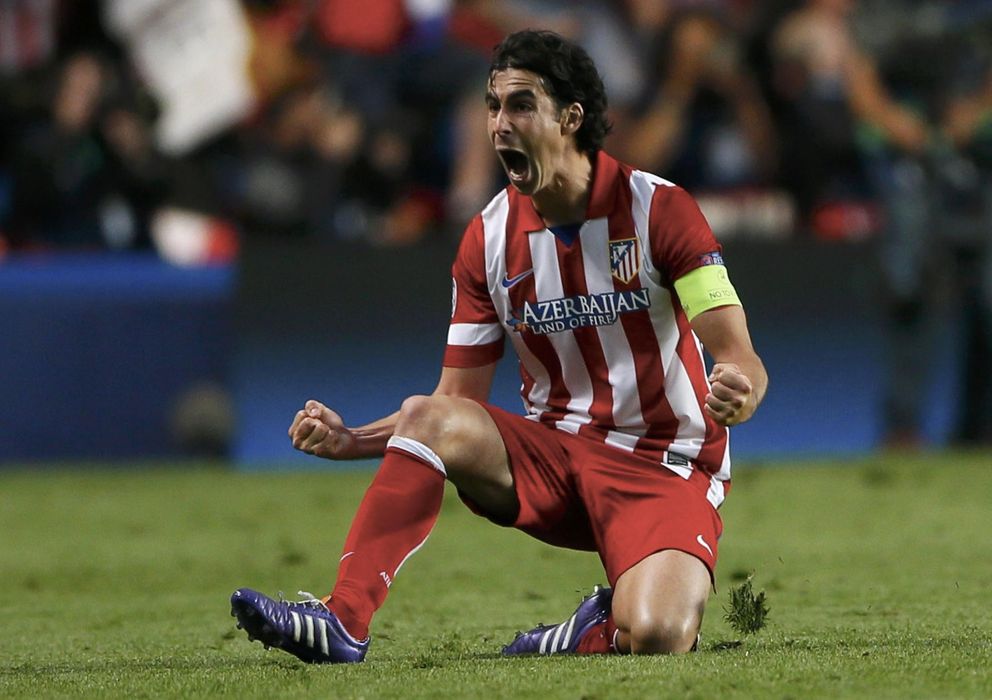 Foto: Tiago celebra un gol del Atlético la temporada pasada (Reuters).
