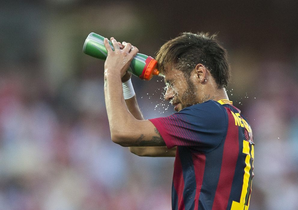 Foto: Neymar, durante un partido con el Barcelona la pasada temporada.
