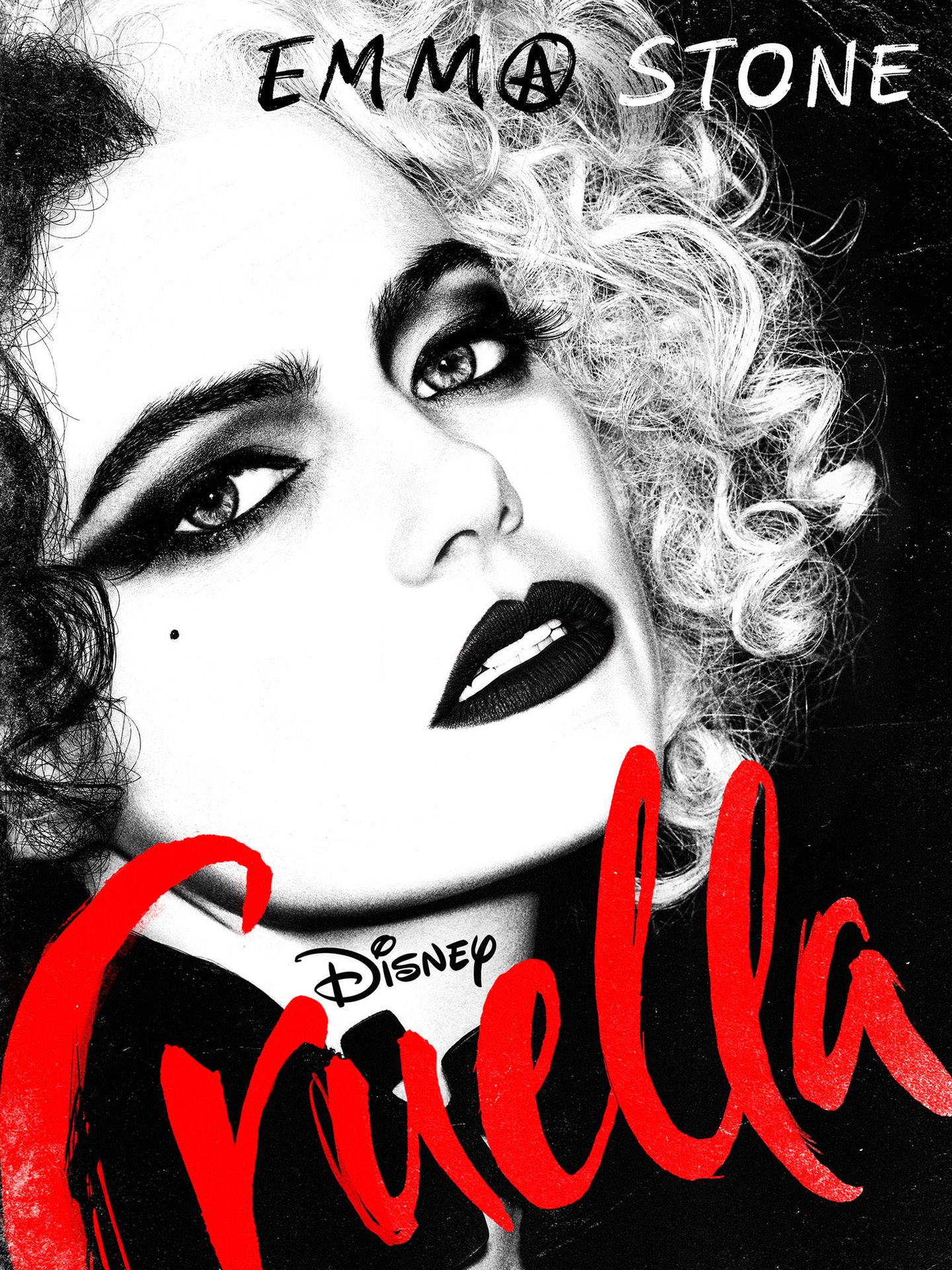 Emma Stone en 'Cruella'. (@DisneyStudios)