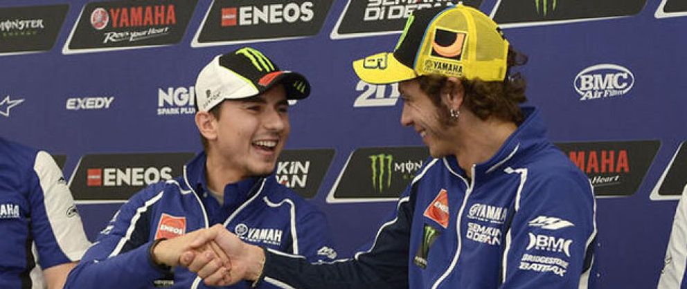 Foto: 'Entente cordiale' entre Rossi y Lorenzo