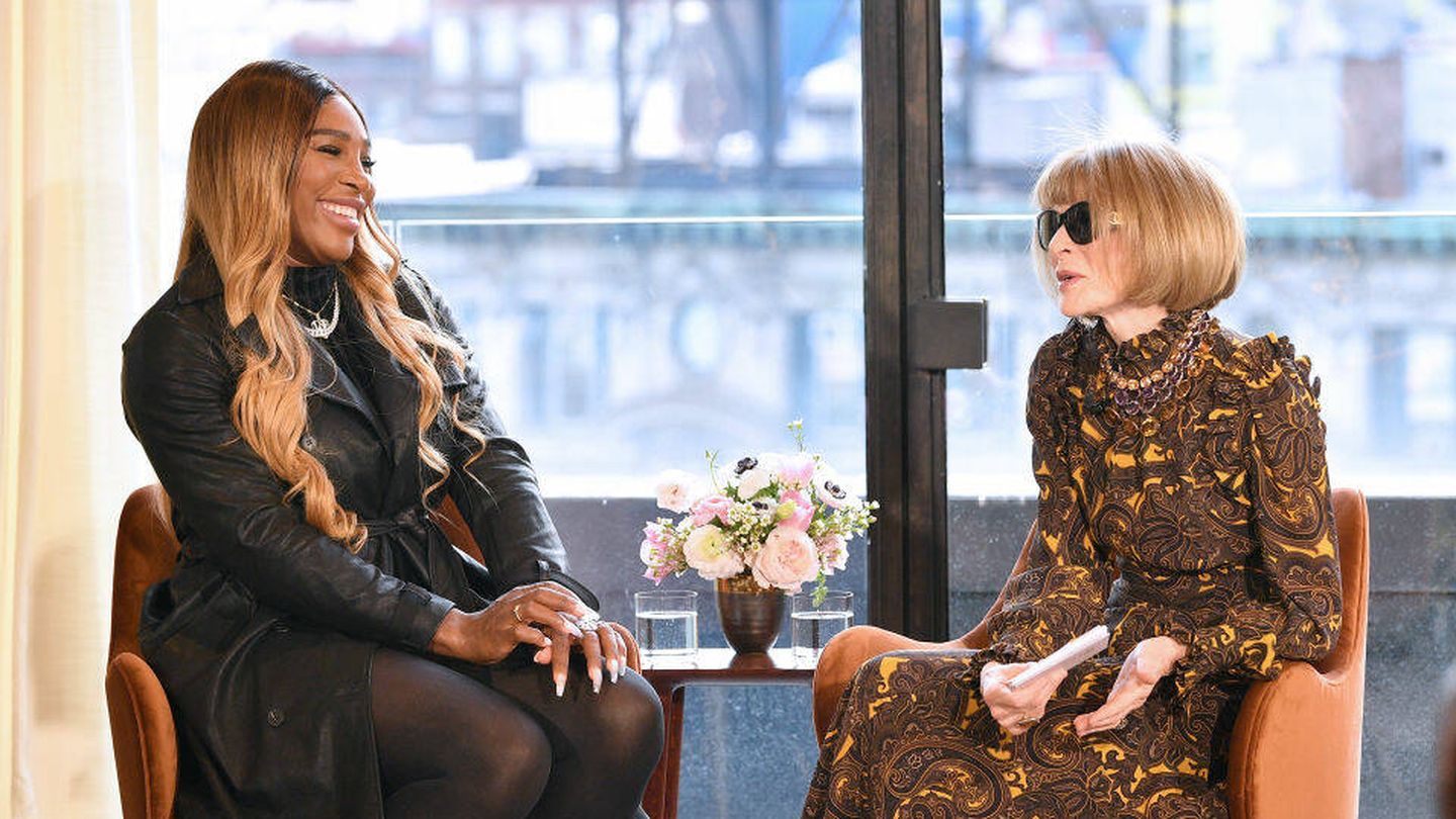 Serena Williams y Anna Wintour. (Getty/Dia Dipasupil)