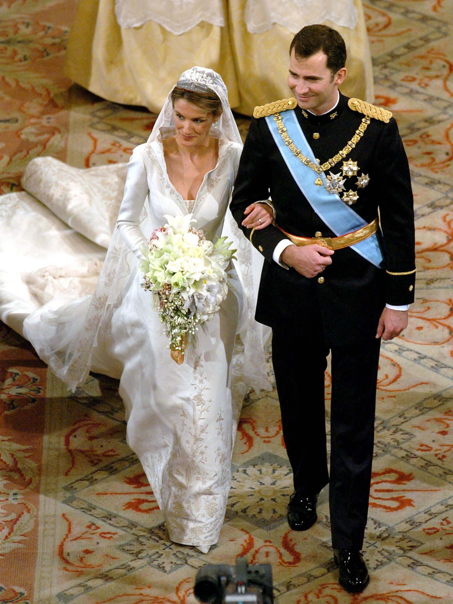 Los Príncipes de Asturias el día de su boda. (Getty)