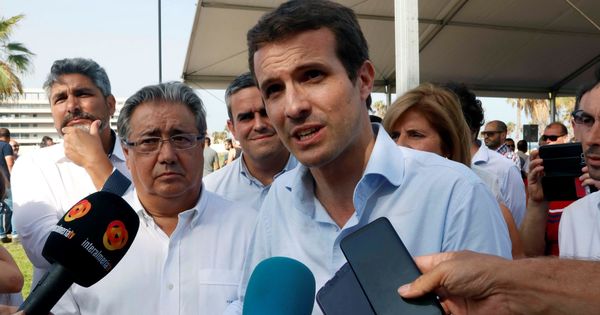 Foto: Pablo Casado junto al exministro Juan Ignacio Zoido en Almería.