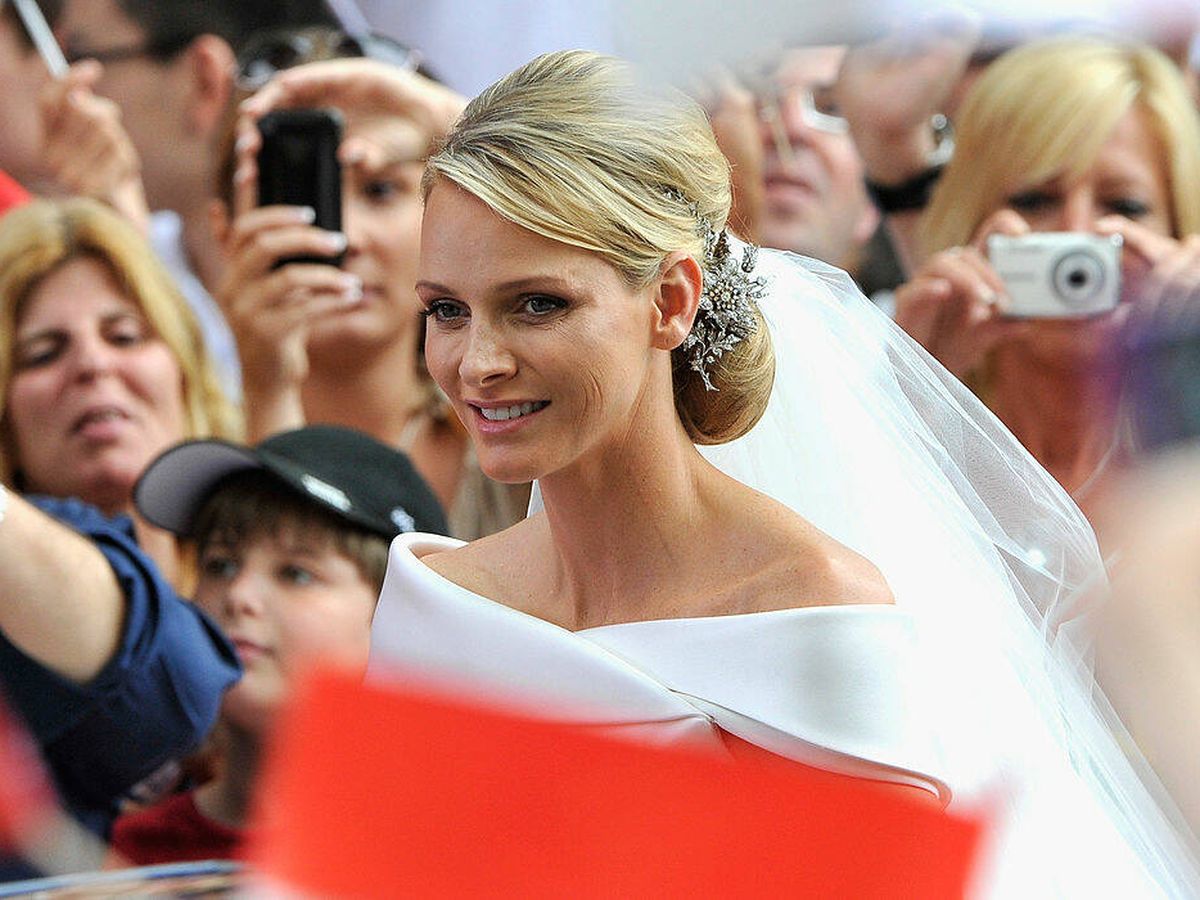 Foto: Charlène de Mónaco, el día de su boda. (Getty Images)