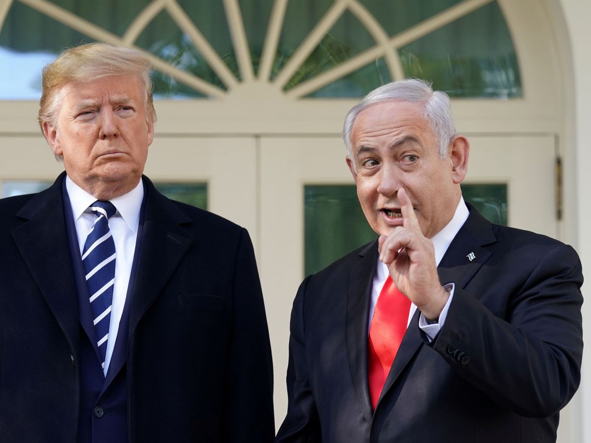 Foto: Donald Trump junto a su homólogo israelí, Benjamín Netanyahu. (Reuters)