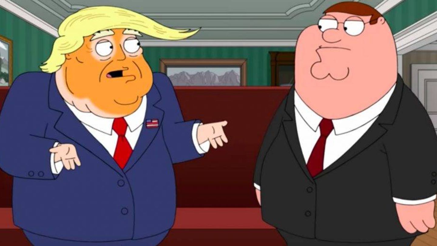 Donald Trump y Peter Griffin en 'Padre de familia'. (Fox)