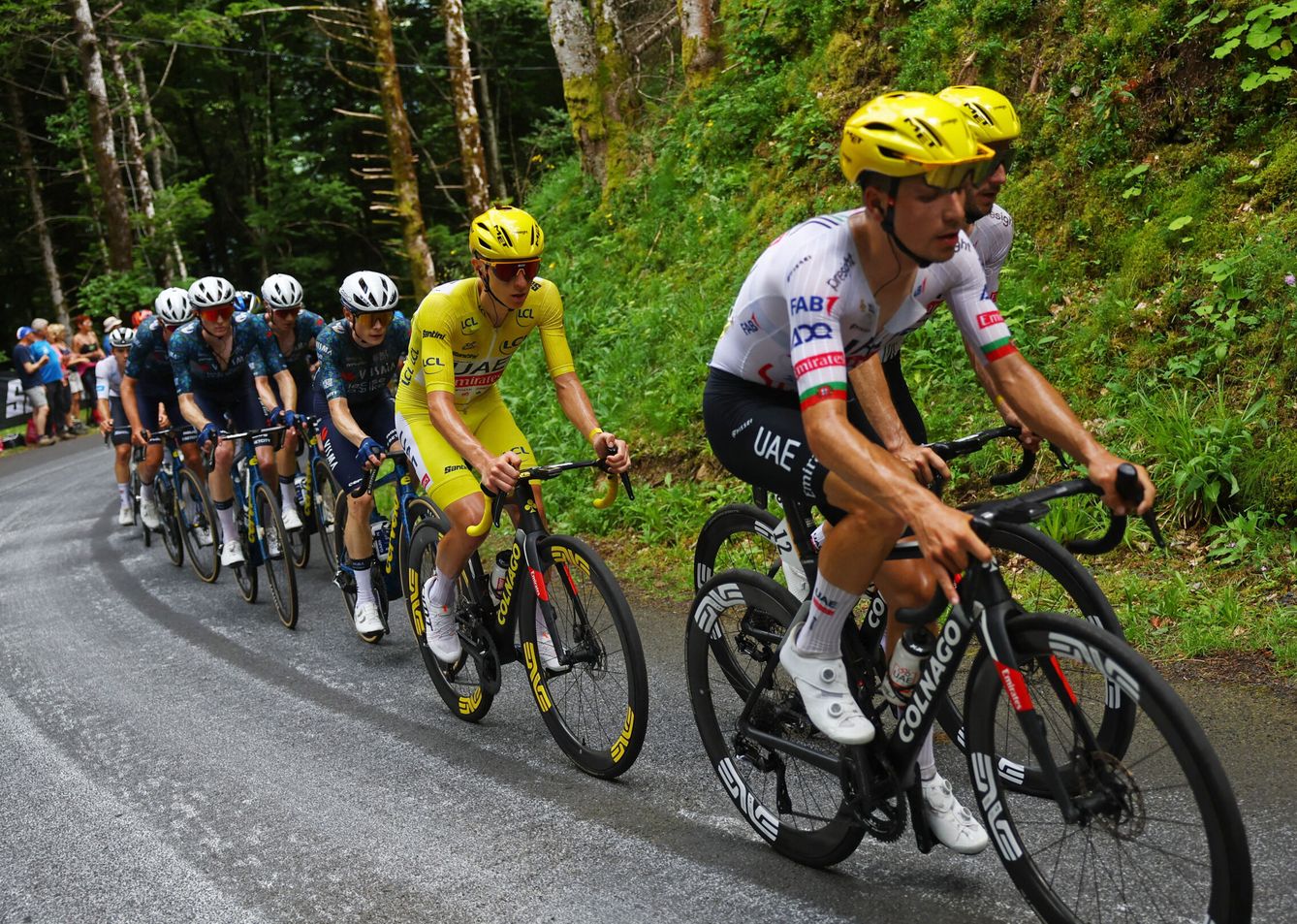 El pelotón del Tour de Francia durante la etapa 11. (Reuters/Molly Darlington)