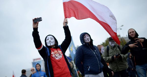 Foto: Protesta de un grupo polaco antiinmigrante. (Reuters)