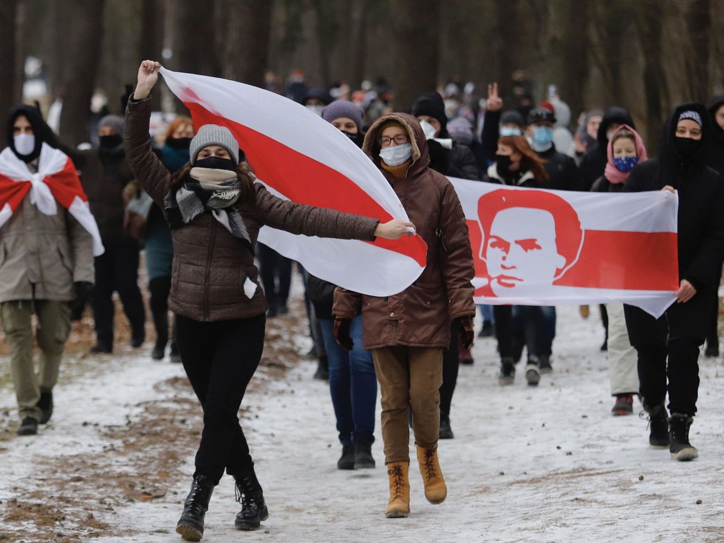 Protestas en Minsk (Reuters)