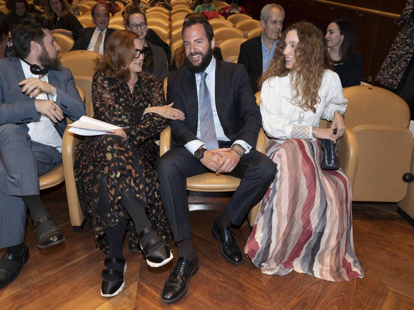 Francesca, junto a Borja Thyssen y  Blanca Cuesta. (Cordon Press)