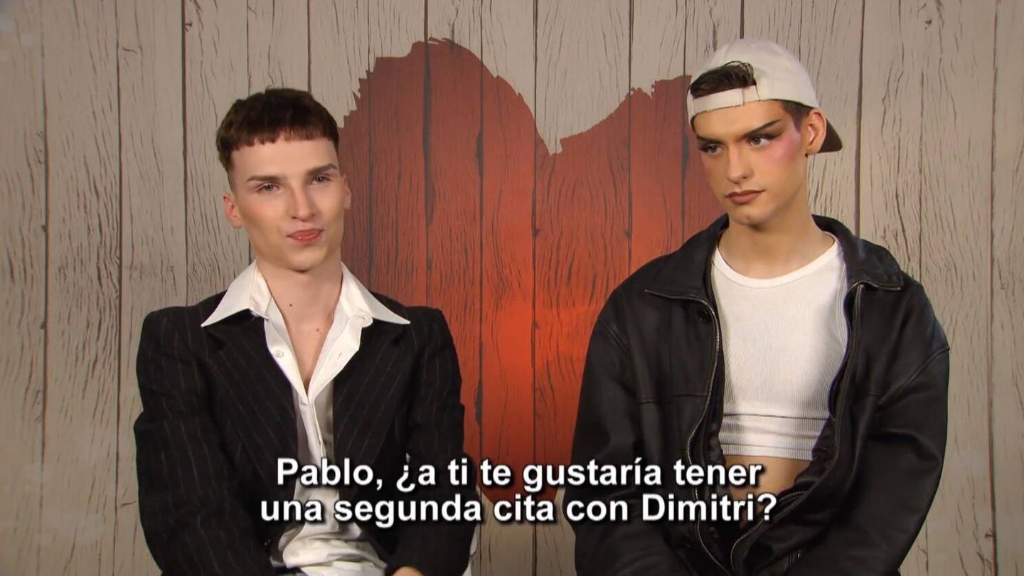 Dimitri y Pablo, concursantes de 'First Dates'. (Mediaset España)