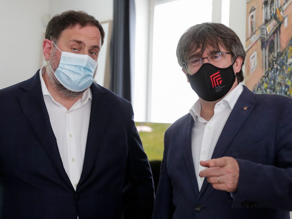 Foto: Carles Puigdemont y Oriol Junqueras. (EFE) 