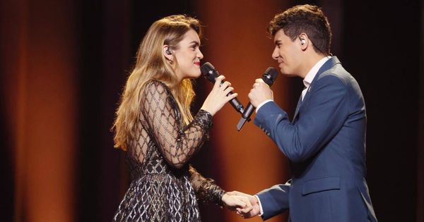 Foto:  Amaia y Alfred, en el segundo ensayo. (Eurovision.tv)