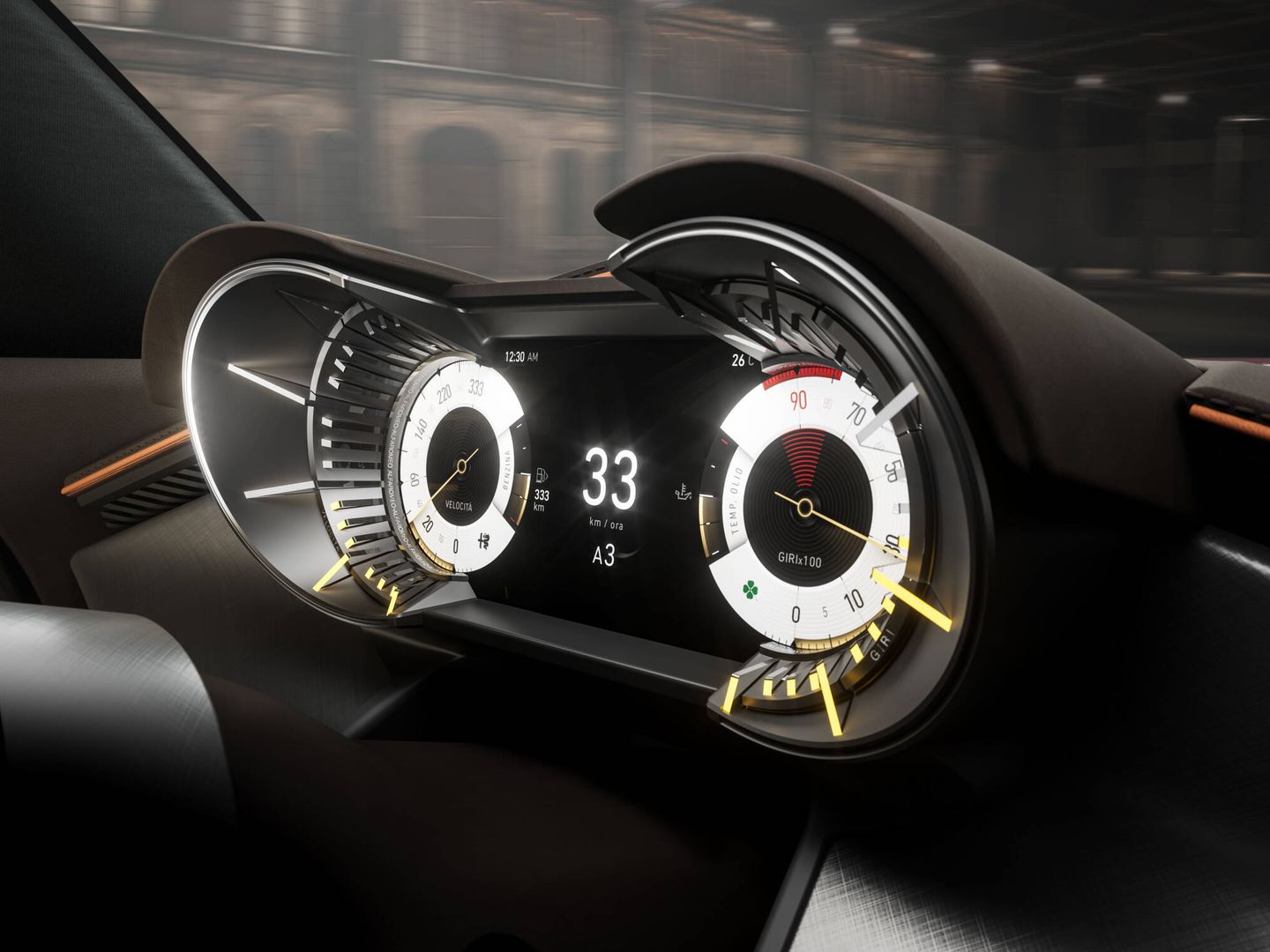 La única pantalla digital del vehículo es el cuadro de instrumentos con efectos 3D.