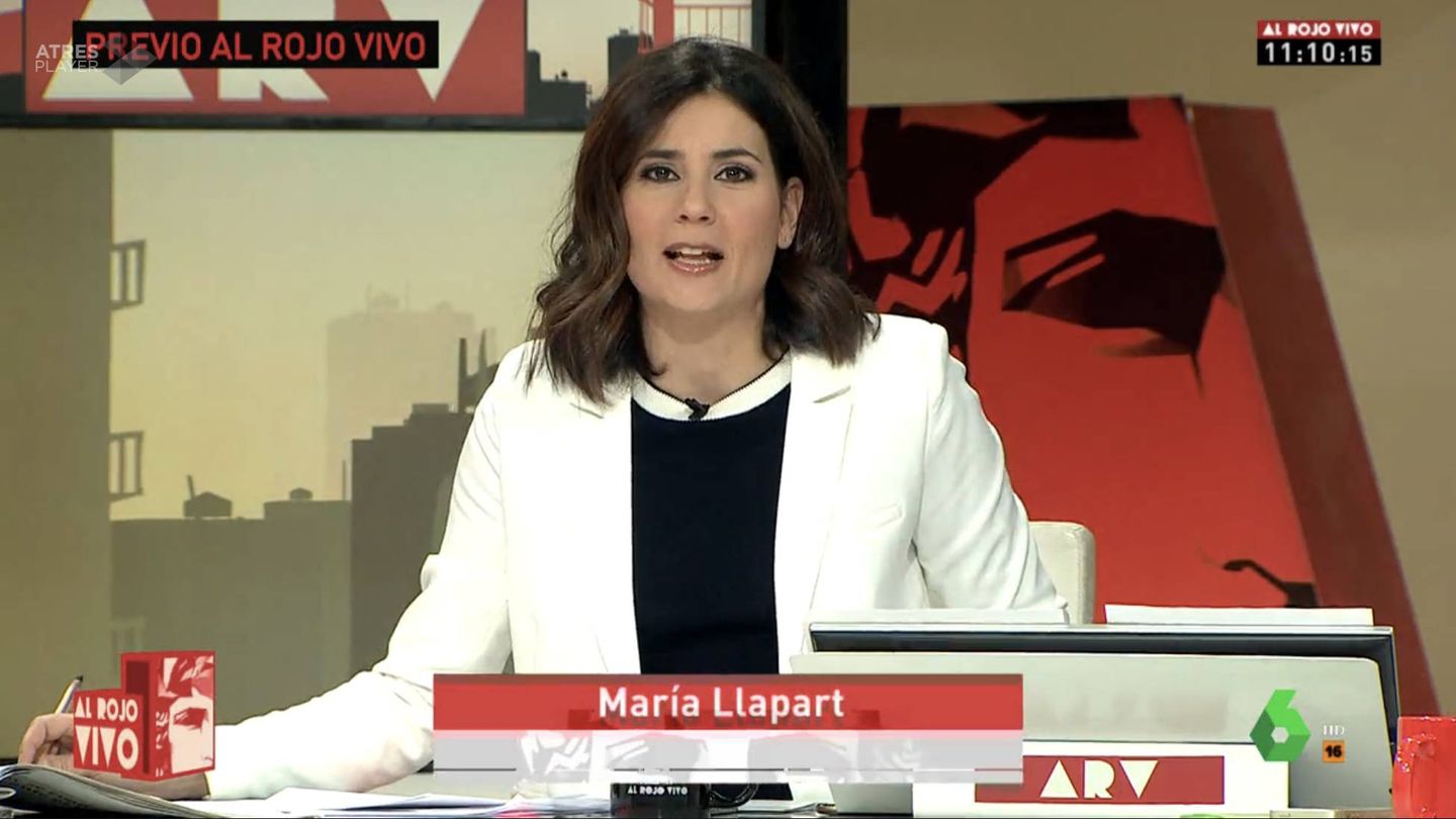 María Llapart, al frente de 'Al rojo vivo'.