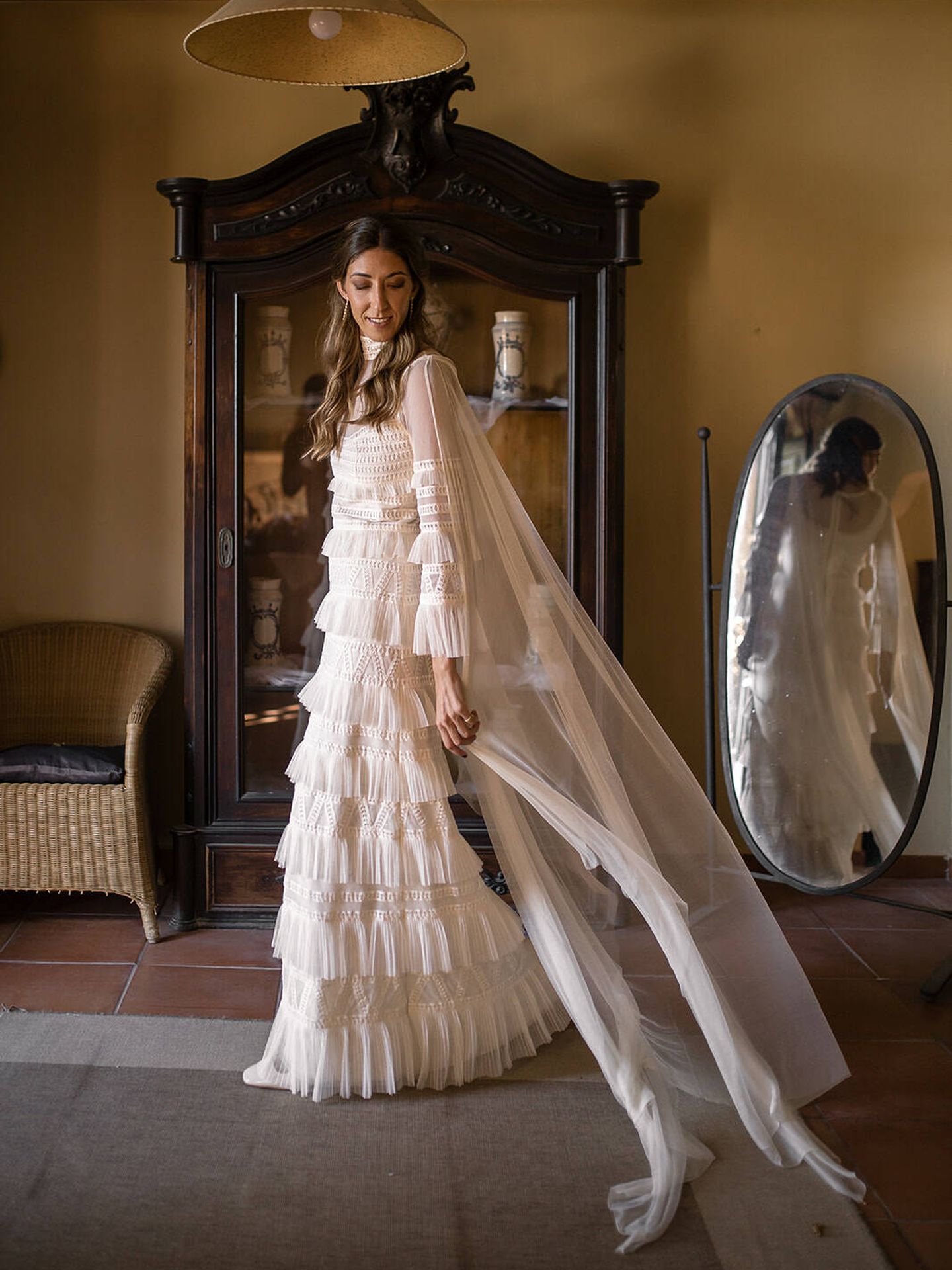 El vestido de novia de Macarena creado por Teresa Helbig. (The Visual Partners)