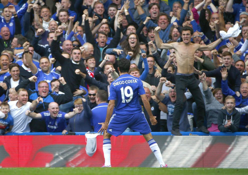 Foto: Diego Costa celebra el gol que sentenciaba el partido (Reuters).