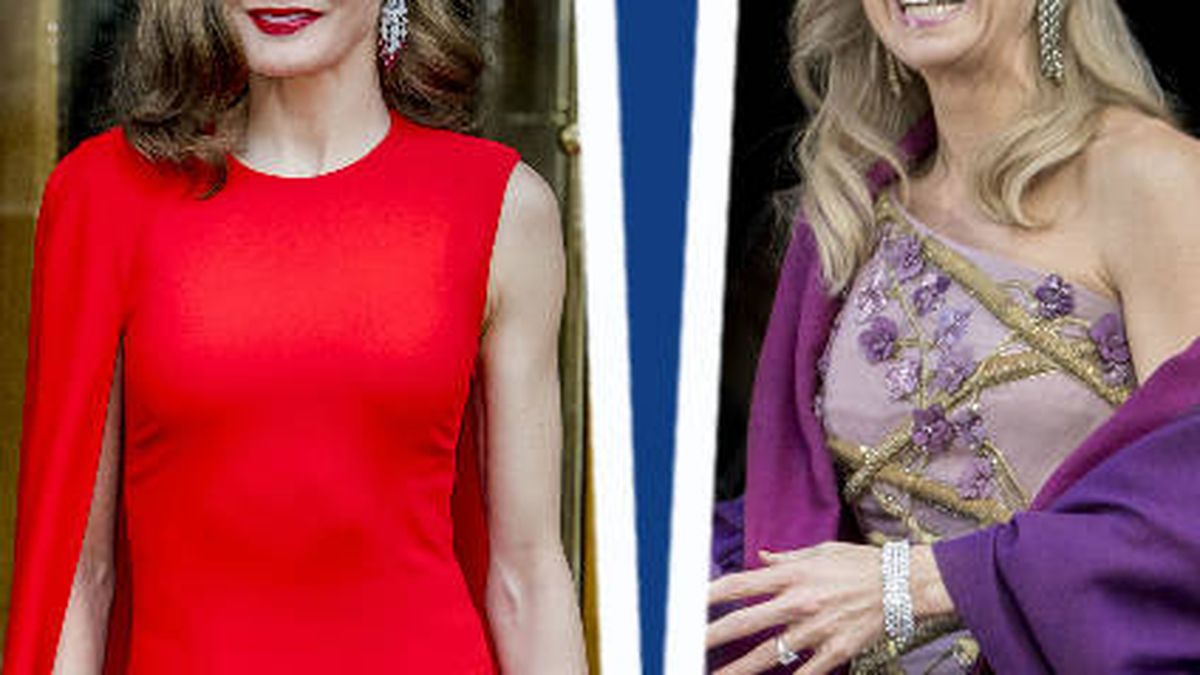 Estilo Real: los estilismos de gala de Máxima y Letizia, a examen