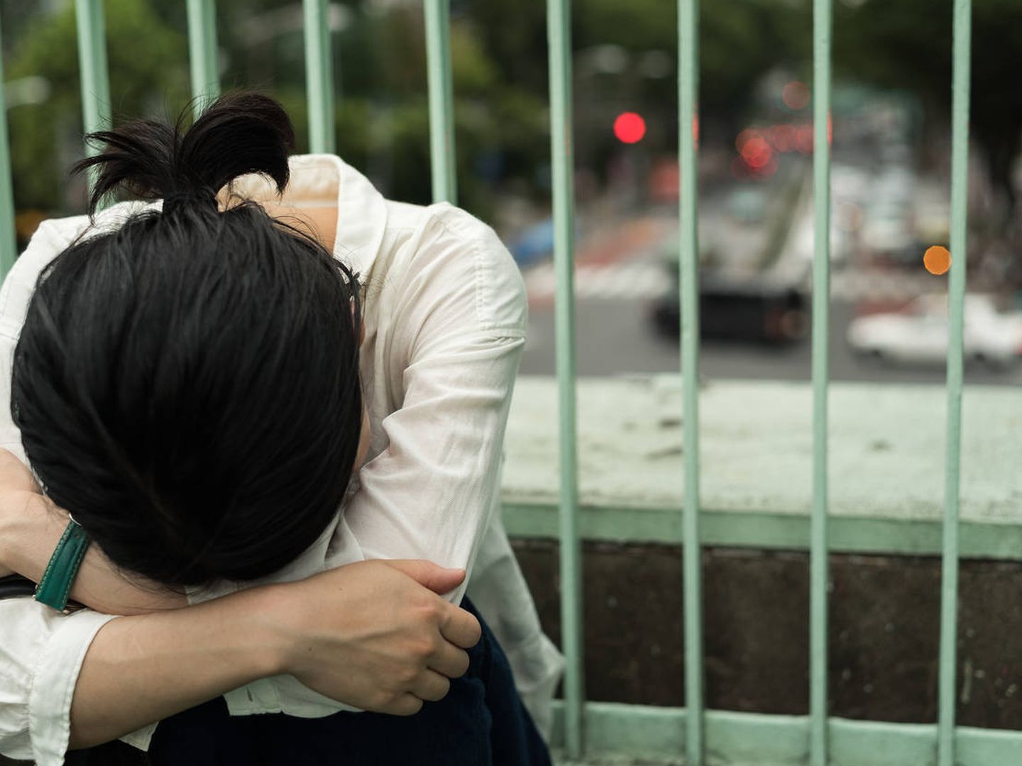 Una joven japonesa deprimida. (iStock)
