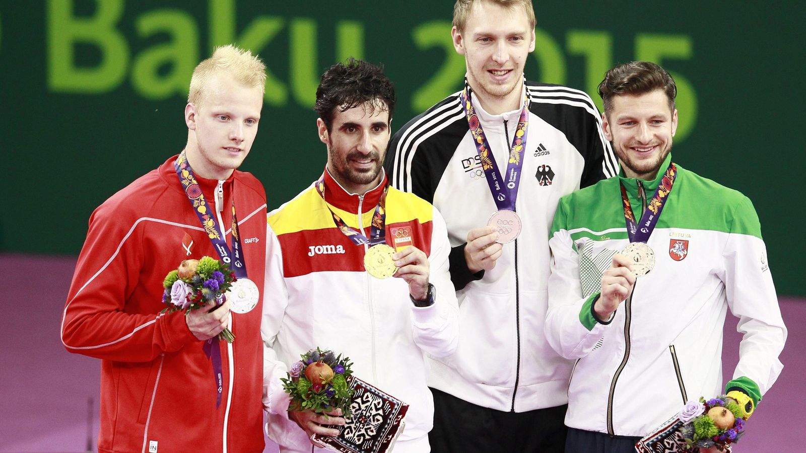 Foto: Pablo Abián (2I) consiguió la medalla de oro en bádminton en los Juegos Europeos de Bakú.