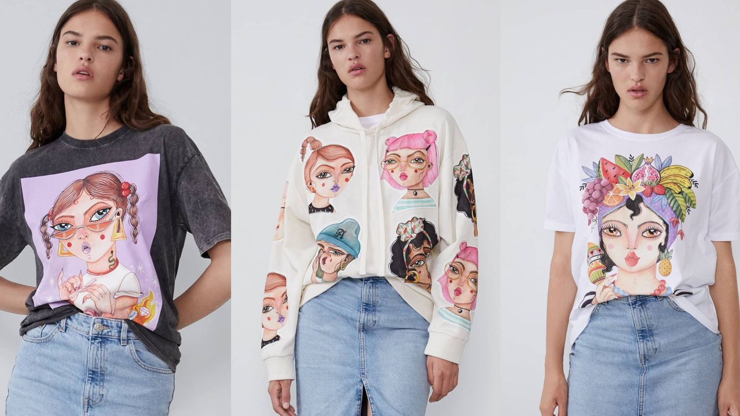 Camisetas y sudaderas de la nueva colección cápsula de Zara. (Cortesía)