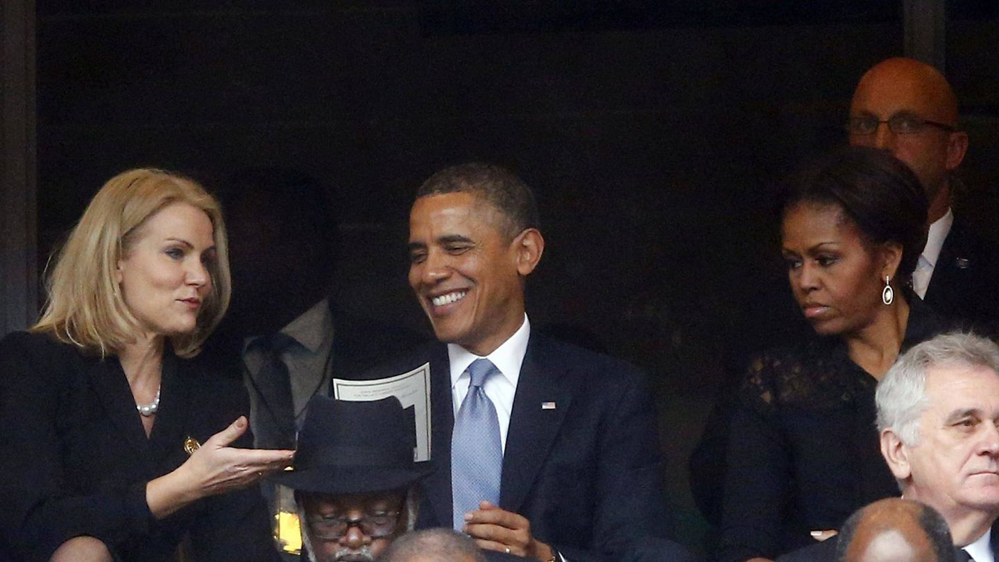  La cara de Michelle era un poema. (Reuters)