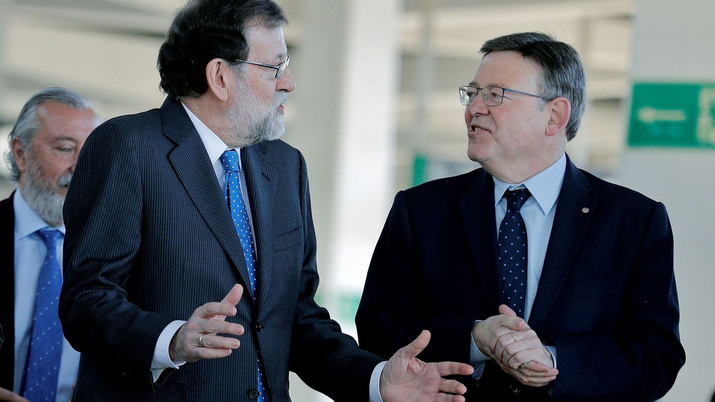 Mariano Rajoy y Ximo Puig, la semana pasada en Castellón. (EFE)