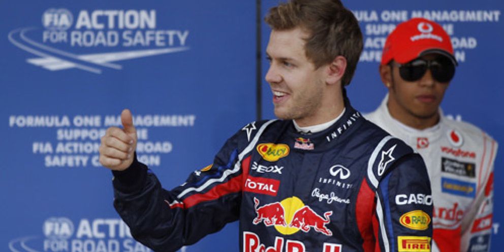 Foto: Vettel no falta a su cita con la 'pole' y tiene el título en el bolsillo