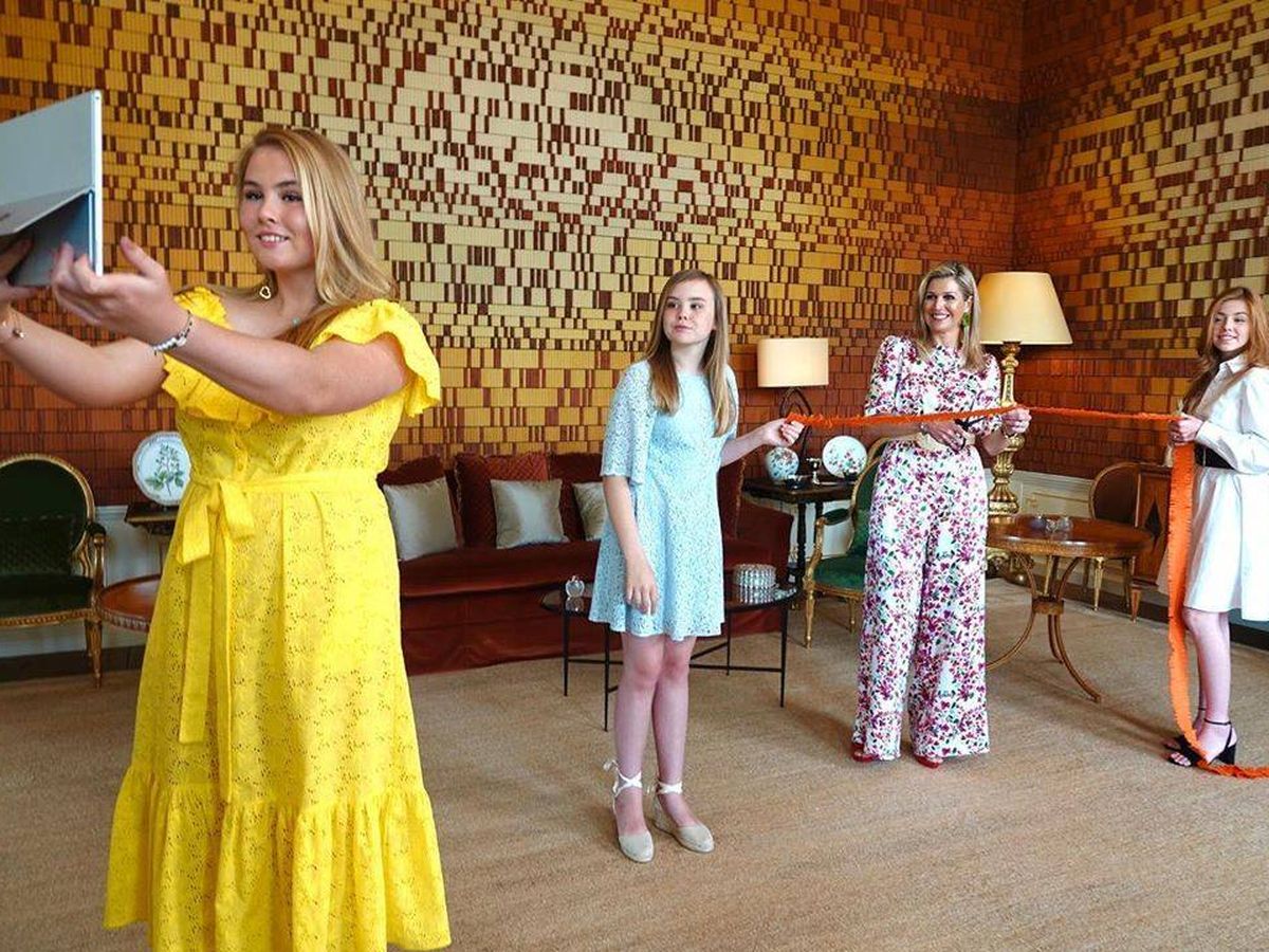 Foto: La reina Máxima y sus hijas. (Koninklijk Huis)