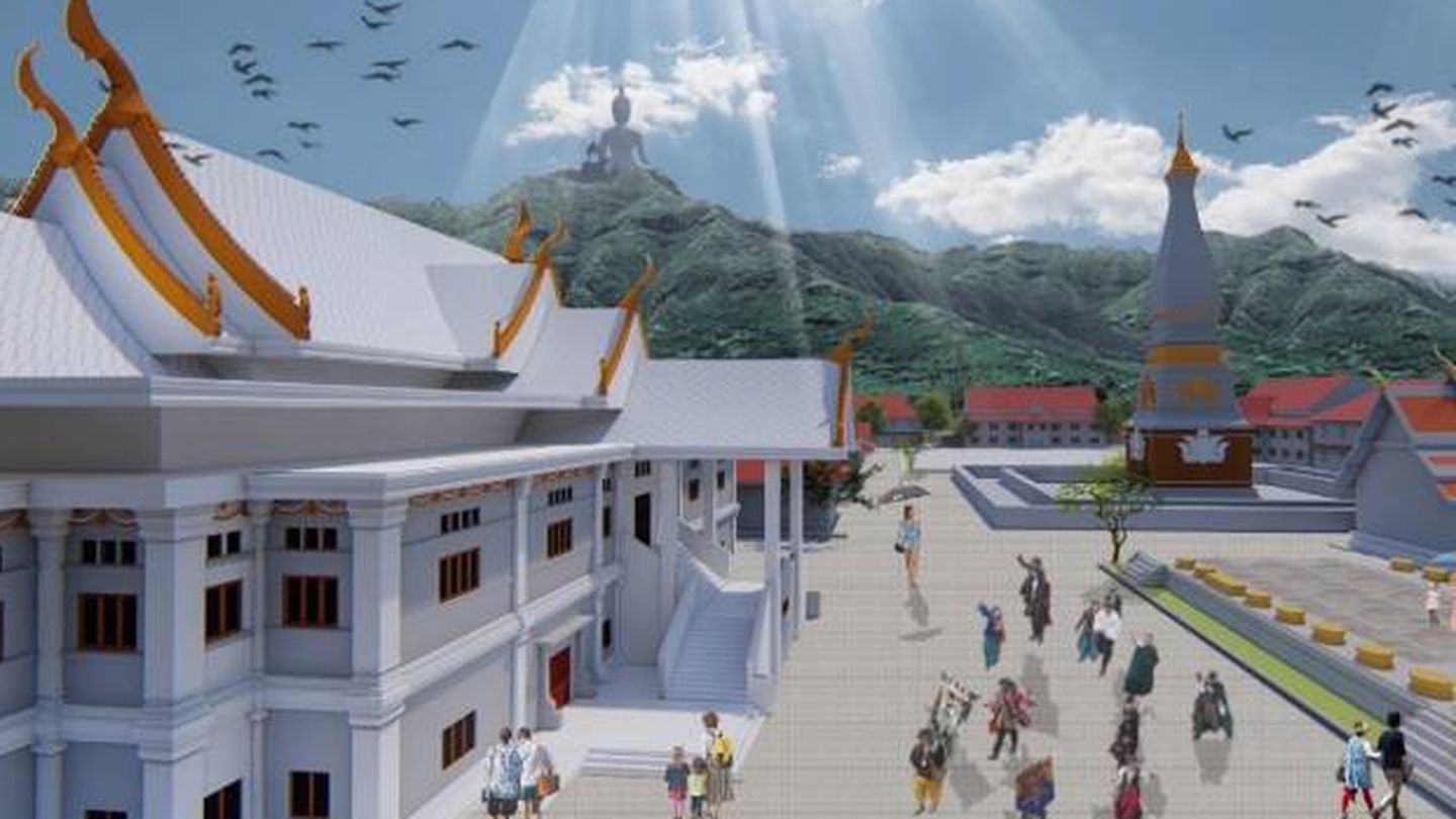 Imagen del proyecto para construir un centro budista en Cáceres. (Fundación Lumbini)
