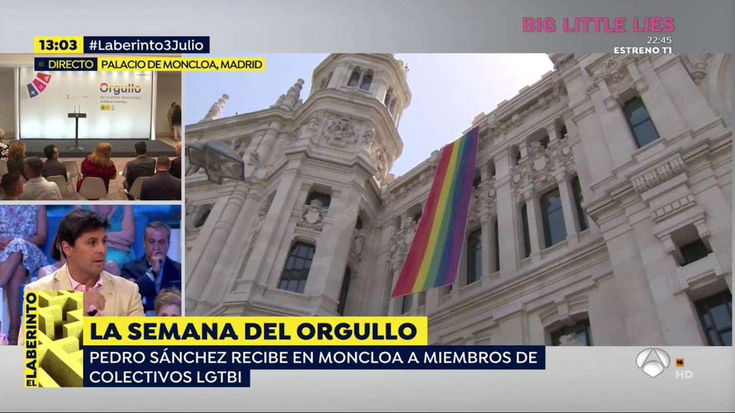 Fran Rivera, hablando sobre el Orgullo LGTBIQ. (Atresmedia)