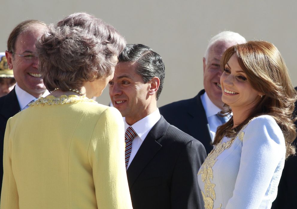 Foto: Angélica Rivera y su marido, el presidente Enrique Peña Prieto, el pasado 9 de junio en Madrod (Gtres)