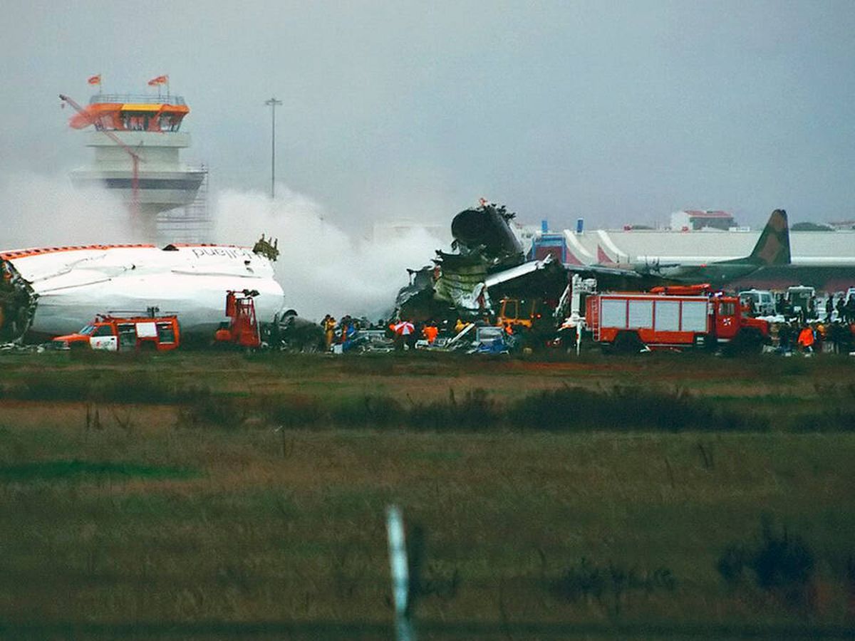 Foto: Imagen de la aeronave tras el accidente. (Wikipedia/Pedro Aragão)