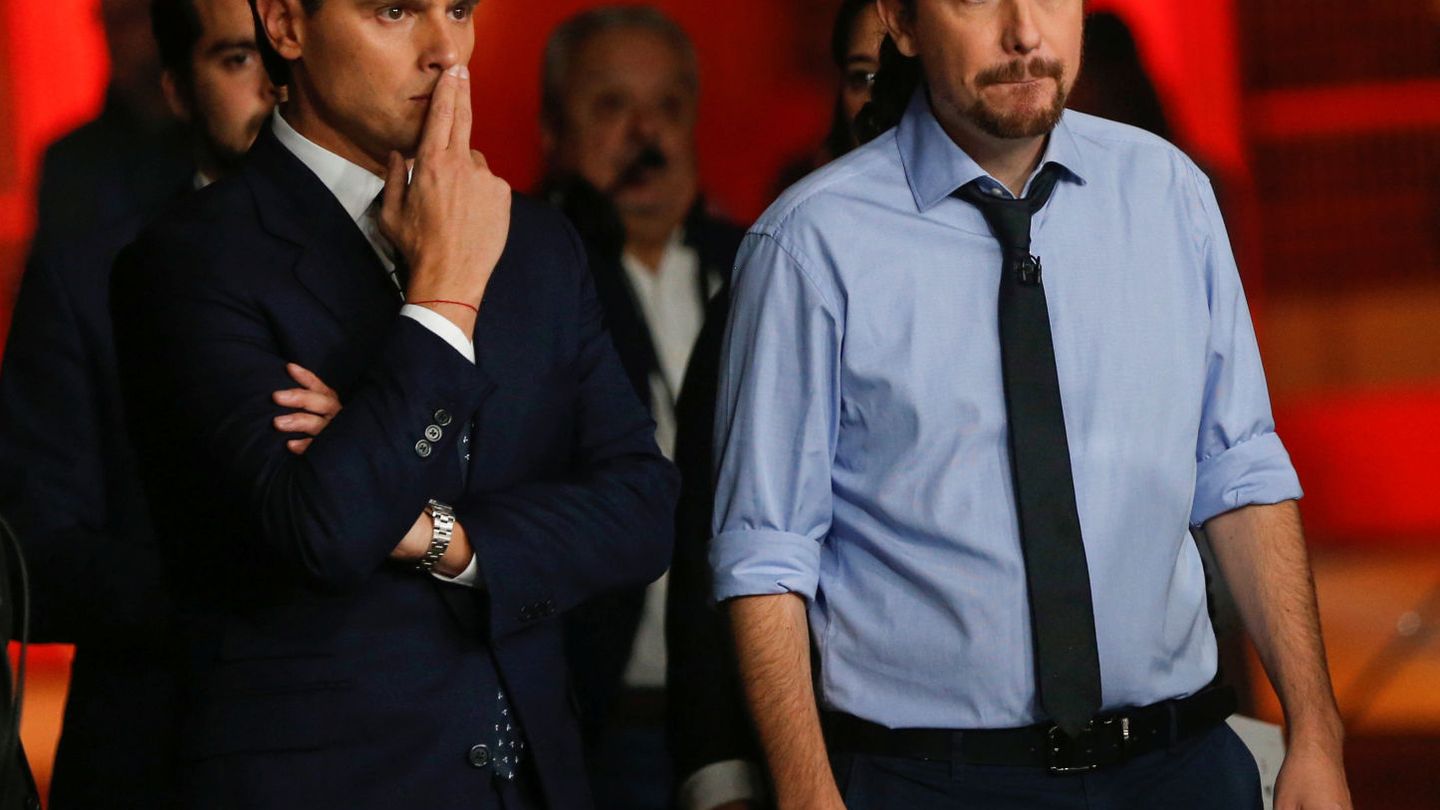 Albert Rivera y Pablo Iglesias. (Reuters)