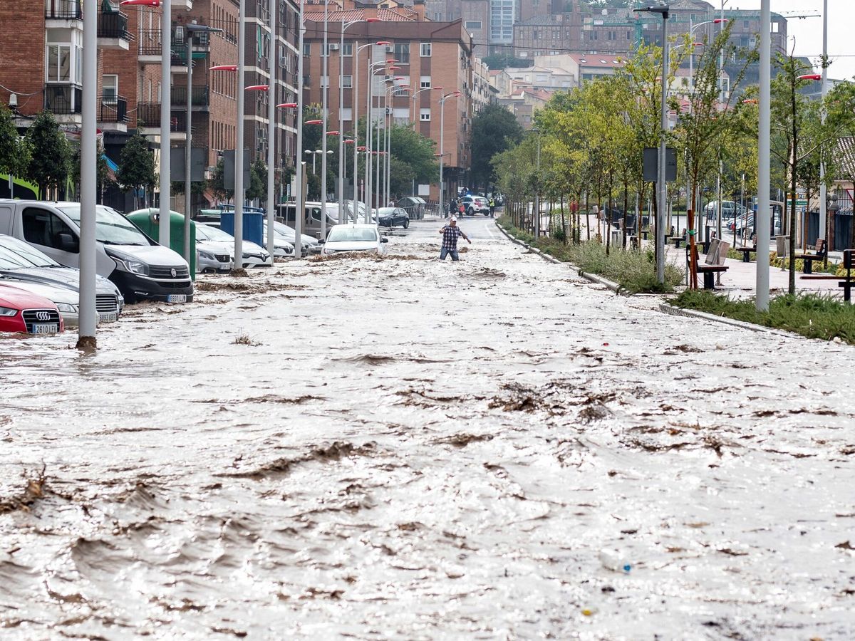 Foto: Intensas lluvias en Toledo. (EFE)