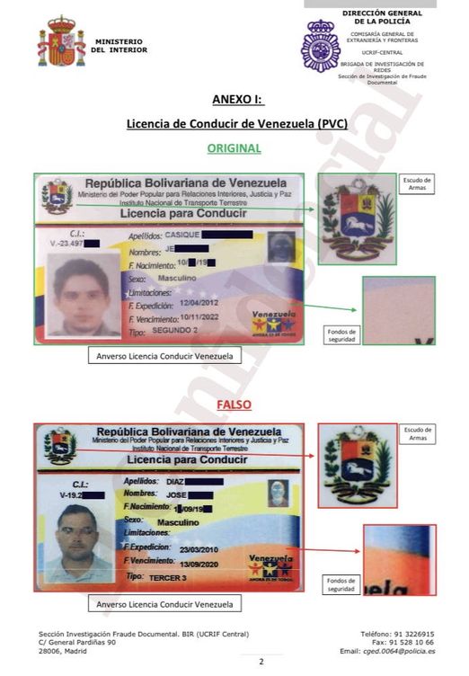 Un juez no ve indicios en la acusación policial de falsificación de carnet de conducir en contra de un venezolano en Madrid. (EC)