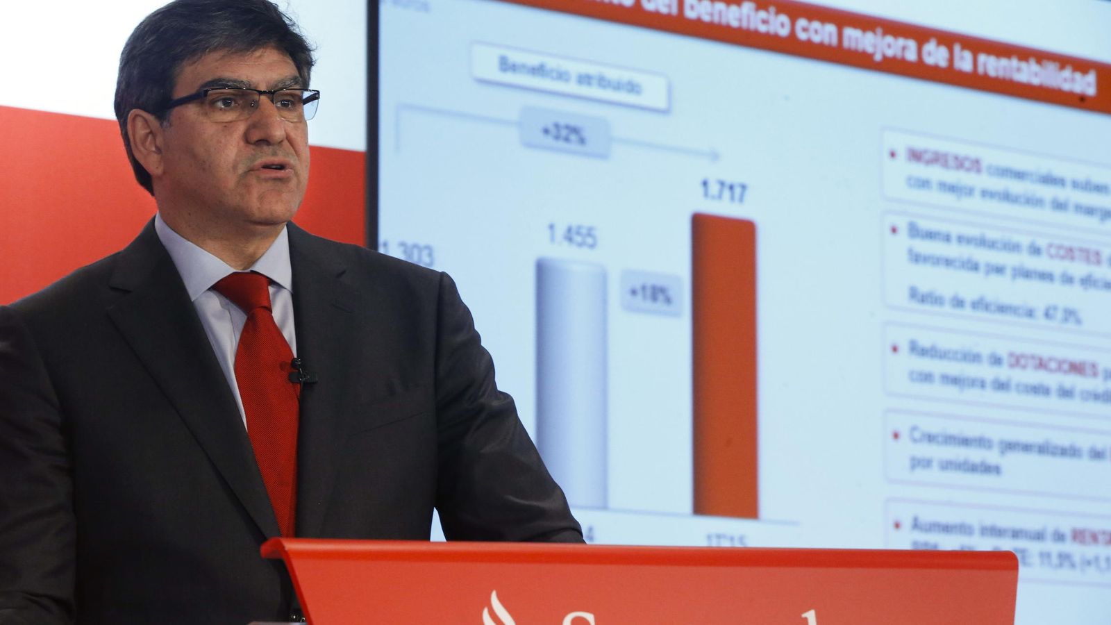 Foto: El consejero delegado del Banco Santander, José Antonio Álvarez. (EFE)