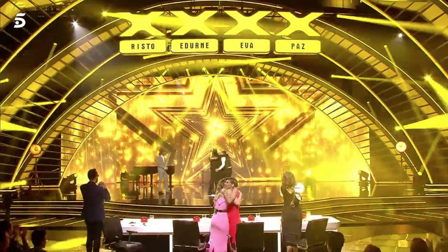Nazaret logra el 'Pase de Oro' a la final de 'Got Talent España'. (Mediaset)