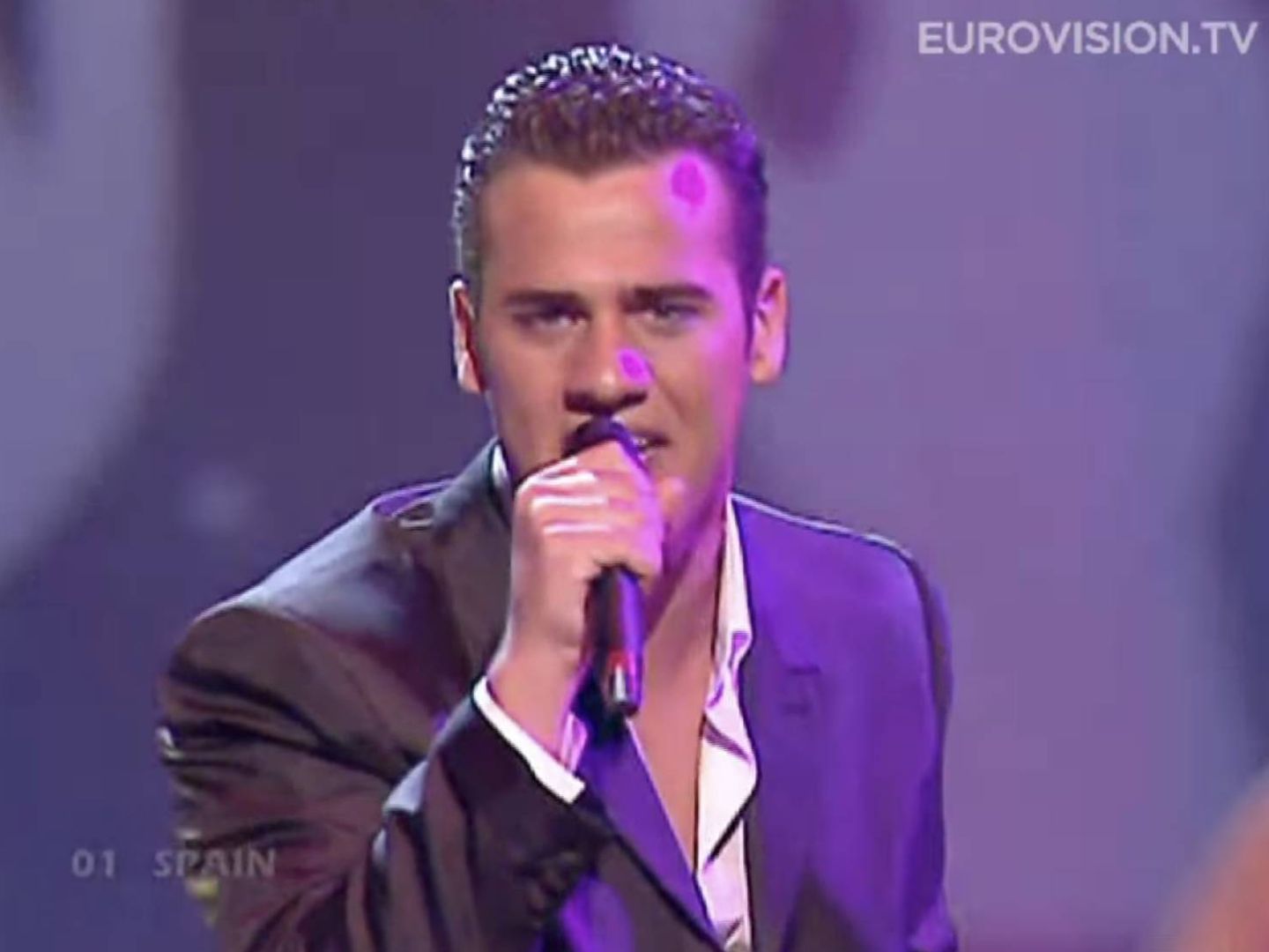 Ramón, durante su actuación en Eurovisión.